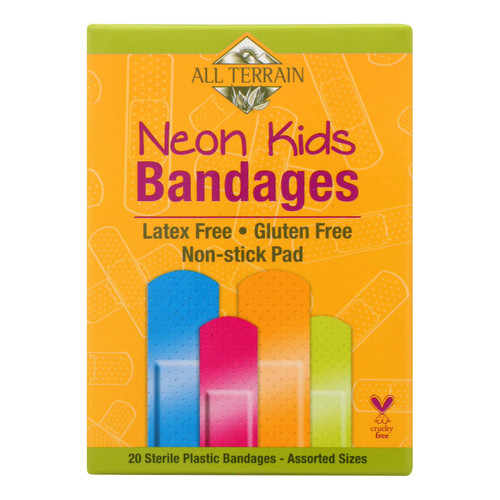 All Terrain - Bandages - Neon Kids - Assorted - 20 Count