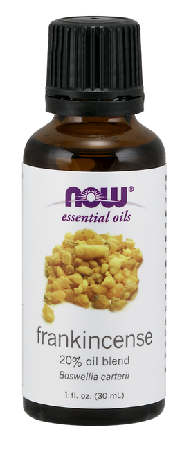 NOW Frankincense Oil 20% Blend (Boswellia carterii) - Benefits: Relaxing, Focusing & Centering.