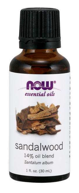NOW Sandalwood 14% Oil Blend - 1 oz. (7668) NOW 100% Pure & Natural Sandalwood 14% Oil Blend (Santalum Album) Essential Oil - Benefits: Grounding, Focusing & Balancing.  NOW Sandalwood 14% Oil Blend - 1 oz. (7668) NOW 100% Pure & Natural Sandalwood 14% Oil Blend (Santalum Album) Essential Oil - Benefits: Grounding, Focusing & Balancing.