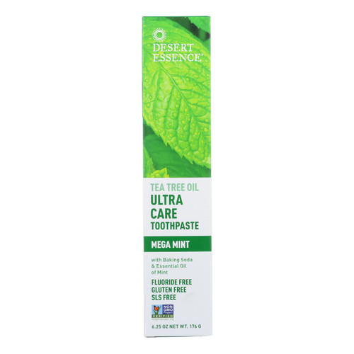 Desert Essence - Toothpaste - Tea Tree U/care Mint - 6.25 Oz Desert Essence - Toothpaste - Tea Tree U/care Mint - 6.25 Oz