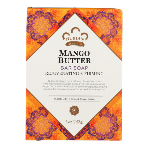 Nubian Heritage Bar Soap Mango Butter - 5 Oz Nubian Heritage Bar Soap Mango Butter - 5 Oz