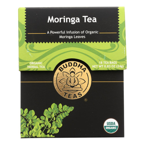 Buddha Teas - Organic Tea - Moringa - Case Of 1 - 18 Bags