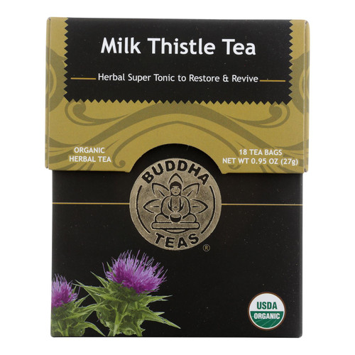 Buddha Teas - Organic Tea - Milk Thistle - Case Of 1 - 18 Count