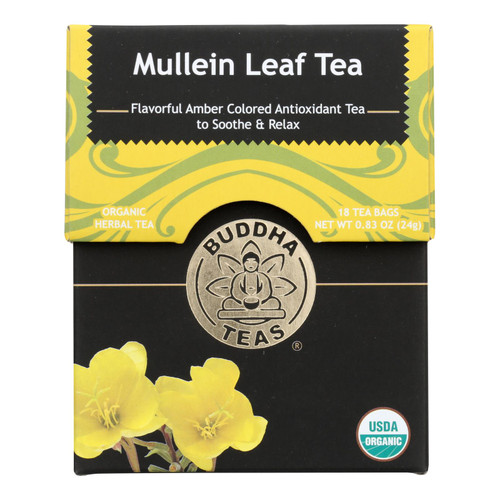 Buddha Teas - Tea Organic Mullein Leaf - Case Of 1 - 18 Bag