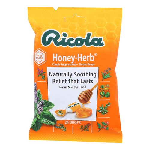Ricola - Cough Drop Honey Herb - Case Of 8-24 Ct Ricola - Cough Drop Honey Herb - Case Of 8-24 Ct
