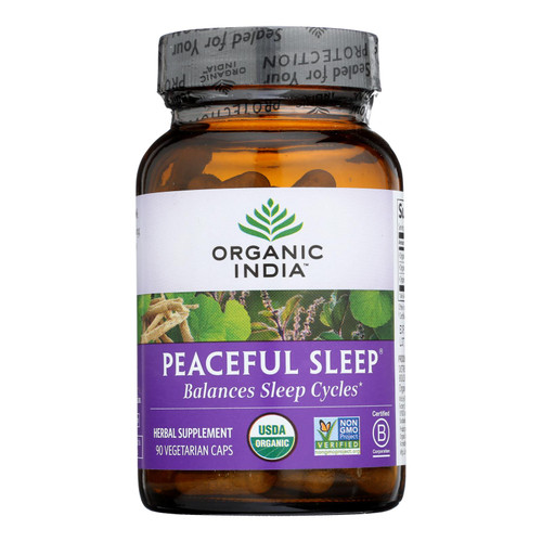 Organic India Whole Herb Supplement, Peaceful Sleep - 1 Each - 90 Vcap 