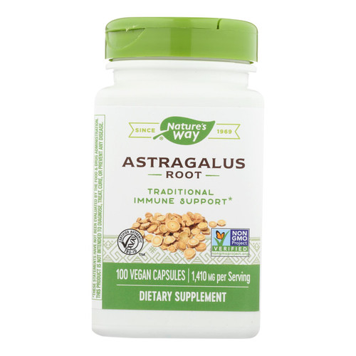 Nature's Way - Astragalus Root - 470 Mg - 100 Capsules