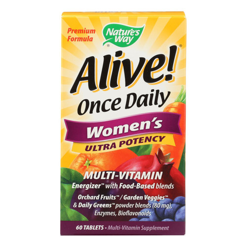 Nature's Way - Alive! Once Daily Women's Multi-vitamin - Ultra Potency - 60 Tablets Nature's Way - Alive! Once Daily Women's Multi-vitamin - Ultra Potency - 60 Tablets