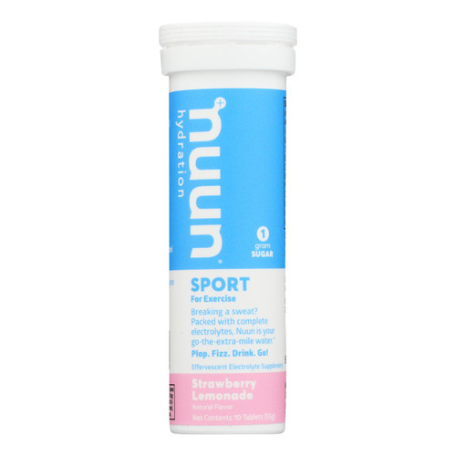 Nuun Hydration Nuun Active - Strawberry Lemonade - Case Of 8 - 10 Tablets