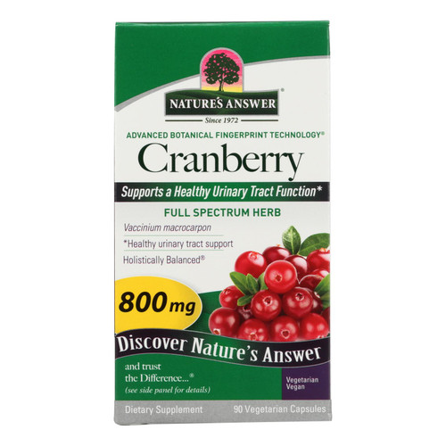 Nature's Answer - Cranberry Fruit - 90 Vegetarian Capsules Nature's Answer - Cranberry Fruit - 90 Vegetarian Capsules