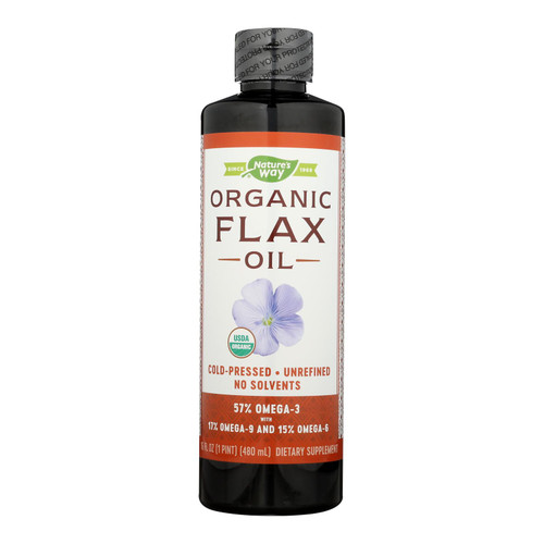 Nature's Way - Efagold Flax Oil Organic - 16 Fl Oz