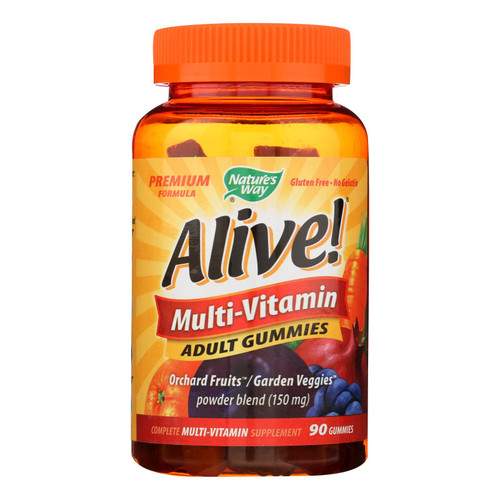 Nature's Way - Alive! Multi-vitamin Adult Gummies - 90 Gummies Nature's Way - Alive! Multi-vitamin Adult Gummies - 90 Gummies
