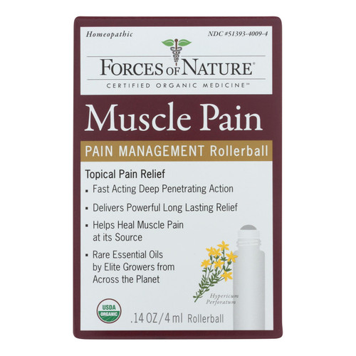 Forces Of Nature - Muscle Pain Management - 1 Each - 4 Ml Forces Of Nature - Muscle Pain Management - 1 Each - 4 Ml