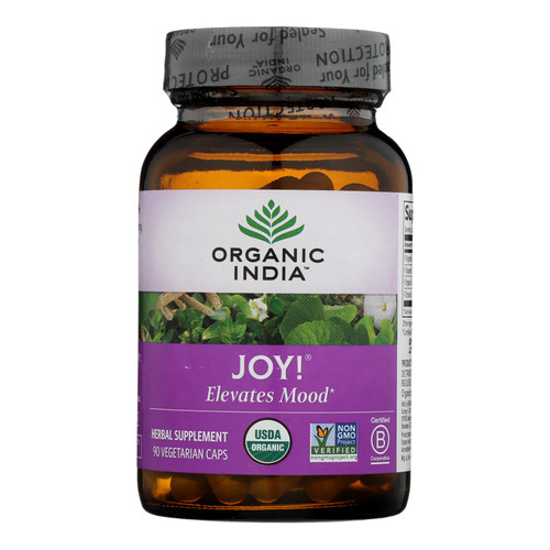 Organic India Joy! Usa Whole Herb Supplement  - 1 Each - 90 Vcap