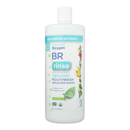 Essential Oxygen - Mouthwash Peppermint - 1 Each-32 Fz Essential Oxygen - Mouthwash Peppermint - 1 Each-32 Fz