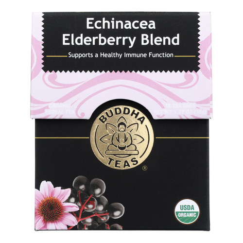 Buddha Teas - Tea Echin Elbry Blend - Case Of 1-18 Ct