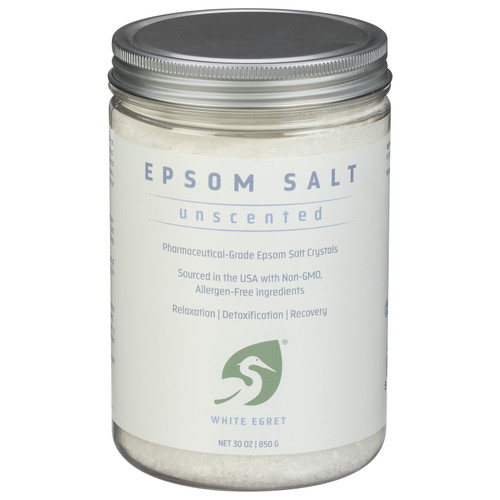 White Egret - Epsom Salt Unscented - 1 Each - 30 Oz White Egret - Epsom Salt Unscented - 1 Each - 30 Oz
