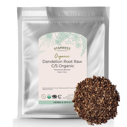 Organic Dandelion Root Raw Cut & Sift — Taraxacum officinale | Starwest Botanicals