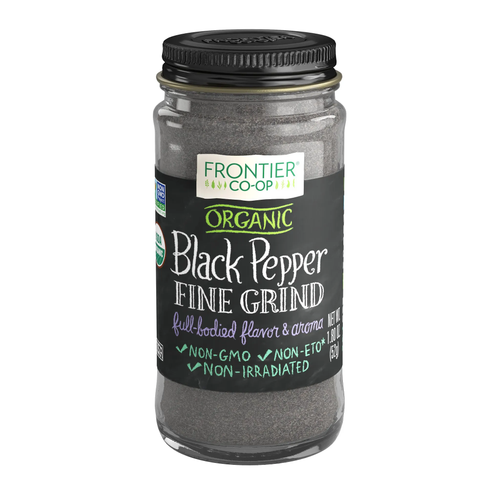Frontier Co-op Black Pepper, Fine Grind, Organic 1.80 oz.