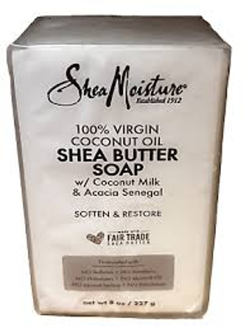 Shea Moisture 100% Virgin Coconut Oil Shea Butter Soap Bar 8 oz