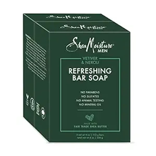 Shea Moisture Vetiver & Neroli Refreshing Bar Soap Pack (4 oz) 