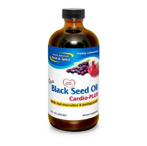 North American Herb & Spice Raw Black Seed Oil Cardio-Plus 8 fl oz