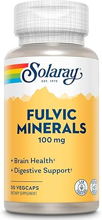 Solaray Fulvic Minerals 100 mg 30 Vegcaps