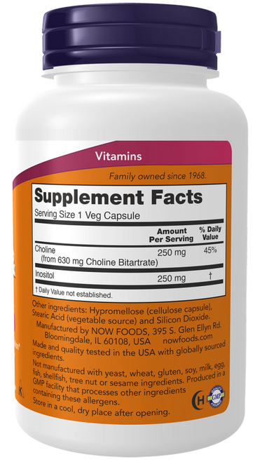 Choline & Inositol Veg Capsules Nervous System Health
