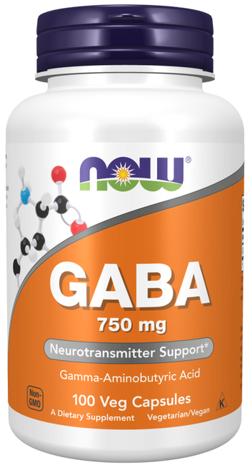 NOW GABA 750 mg Veg Capsules
