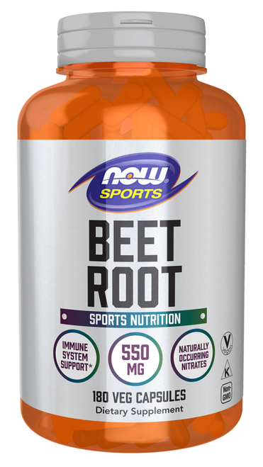 NOW Beet Root 550 mg 180 Veg Capsules