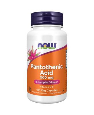 NOW Pantothenic Acid 500 mg Veg Capsules