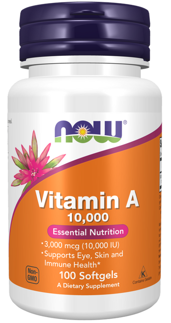 Now Vitamin A 10,000 Softgels