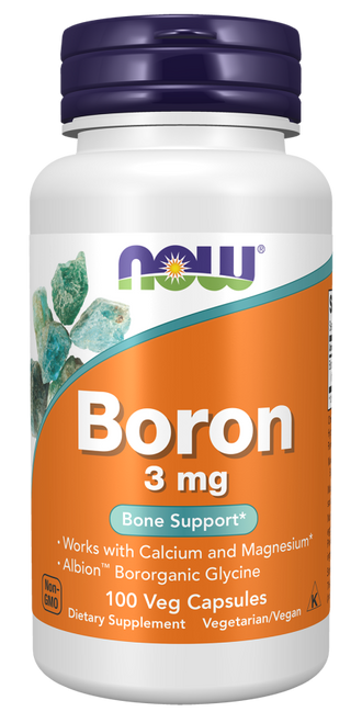 NOW Boron 3 mg 100 Veg Capsules