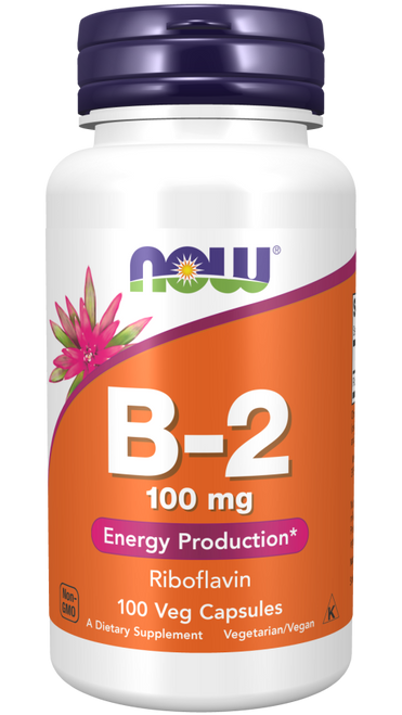 NOW Vitamin B-2 100 mg Veg Capsules
