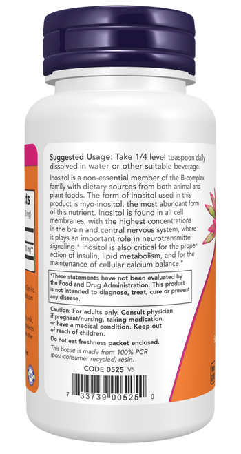Now Inositol Powder Cellular Health - 4oz
