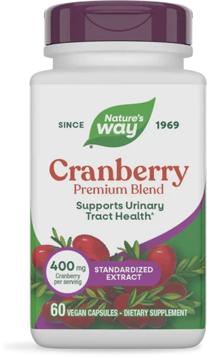 Nature's Way Cranberry Premium Blend 400 mg 60 Vegan Capsules