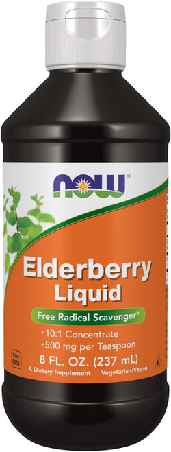 NOW Elderberry Liquid 500 mg 8 fl oz