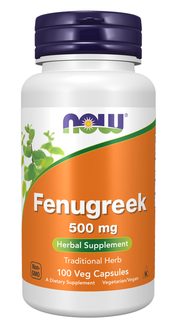NOW Fenugreek 500 mg 100 Veg Capsules