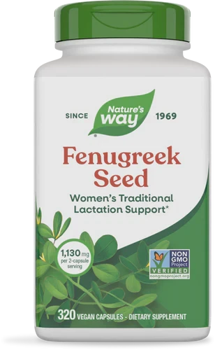 Nature's Way Fenugreek Seed 1,130 mg 320 Vegan Capsules