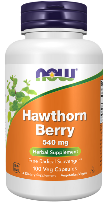 NOW Hawthorn Berry 540 mg 100 Veg Capsules