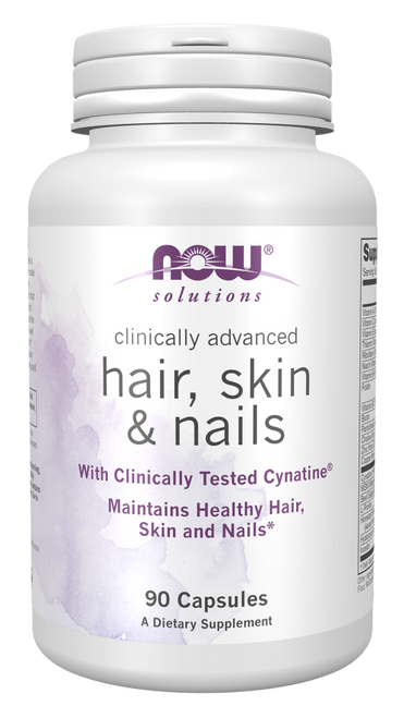 NOW Clinically Advanced Hair, Skin, and Nails 90 Capsules
