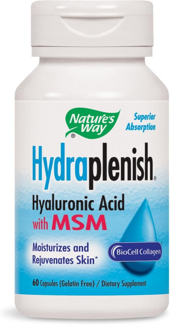 Nature's Way Hydraplenish Patented Bio Cell Collagen With OptiMSM 60 Capsules