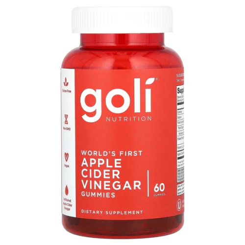 Goli Nutrition World's First Apple Cider Vinegar Gummies 60 Gummies