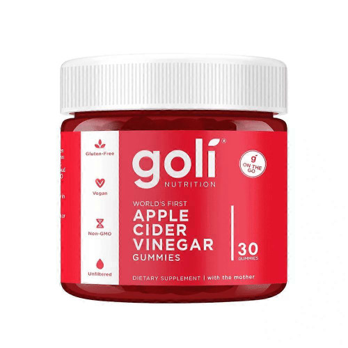 Goli Nutrition World's First Apple Cider Vinegar Gummies 30 Gummies 