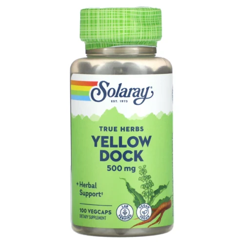 Solaray True Herbs Yellow Dock 500 mg 100 VegCaps