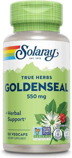 Solaray True Herbs Goldenseal 550 mg 50 Vegcaps