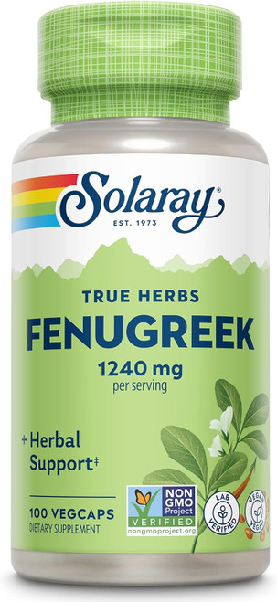 Solaray True Herbs Fenugreek 1240 mg 100 Vegcaps
