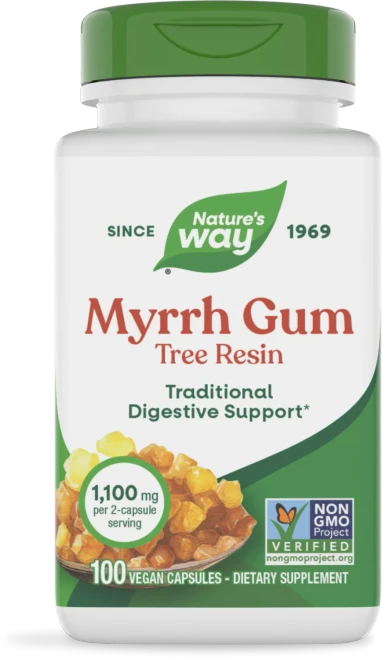 Nature's Way Myrrh Gum Tree Resin 100 Vegan Capsules