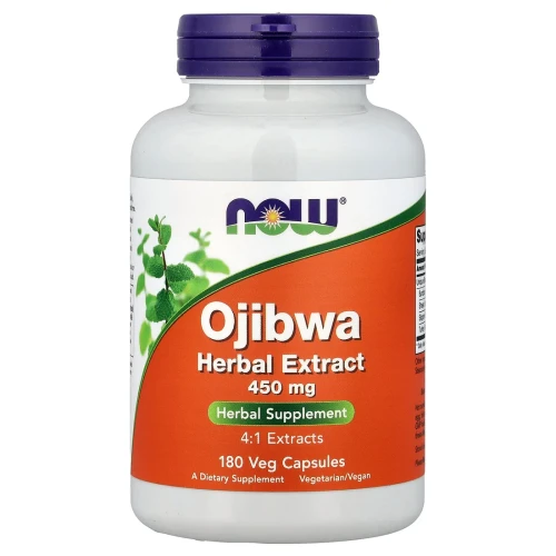 NOW Ojibwa Herbal Extract 450 mg 180 Veg Capsules
