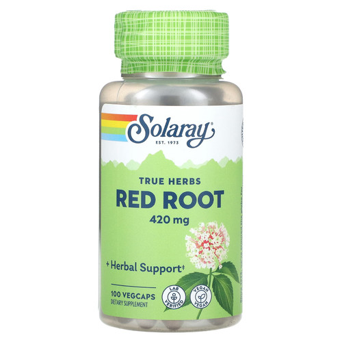 Solaray True Herbs Red Root 420 mg 100 Vegcaps